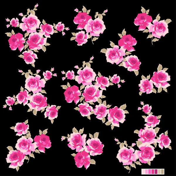 Flor de rosa abstracta , — Archivo Imágenes Vectoriales