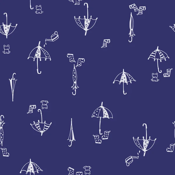 Patrón de ilustración de paraguas — Archivo Imágenes Vectoriales