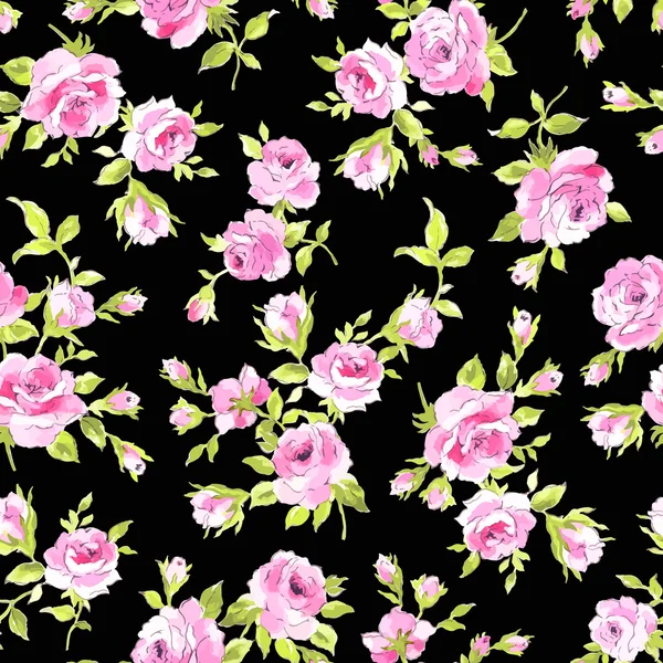 Motif fleur rose, — Image vectorielle