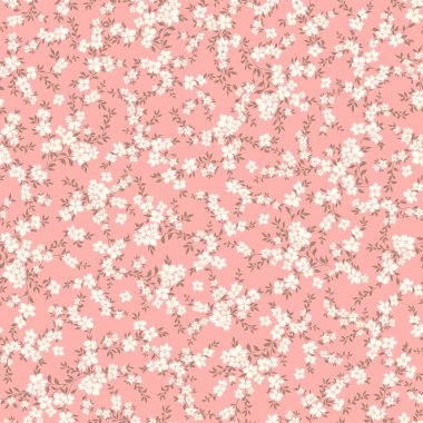 Kusursuz ve özgürce. Şirin çiçek desenli.,