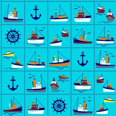 Limanda çalışan gemilerin kusursuz desenleri limanda çalışan gemilerin kusursuz desenleri var.,