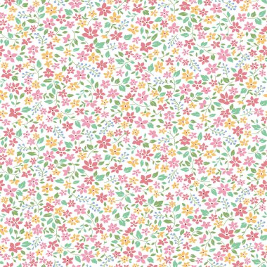 Kusursuz ve özgürce. Şirin çiçek desenli.,