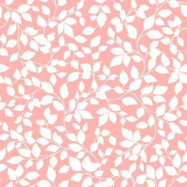 Kusursuz ve güzel yaprak çizimi deseni, bitkisel çizimlerle kusursuz bir desen yaptım.