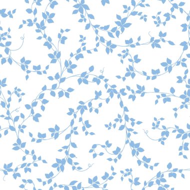 Kusursuz ve güzel yaprak çizimi deseni, bitkisel çizimlerle kusursuz bir desen yaptım.