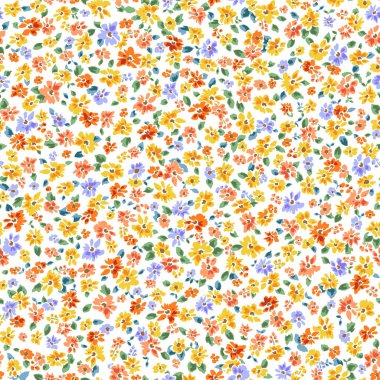 Kusursuz ve özgürce. Şirin çiçek desenli.