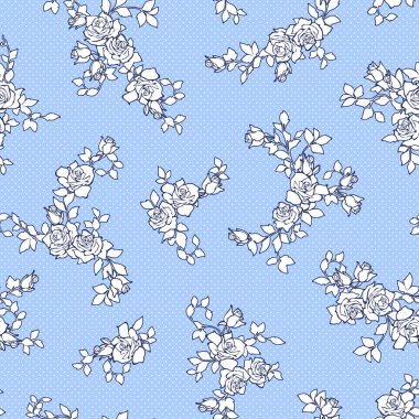 Güzel bir buket gülle kusursuz desenli, bir buket gül kullanarak kusursuz desenli.,