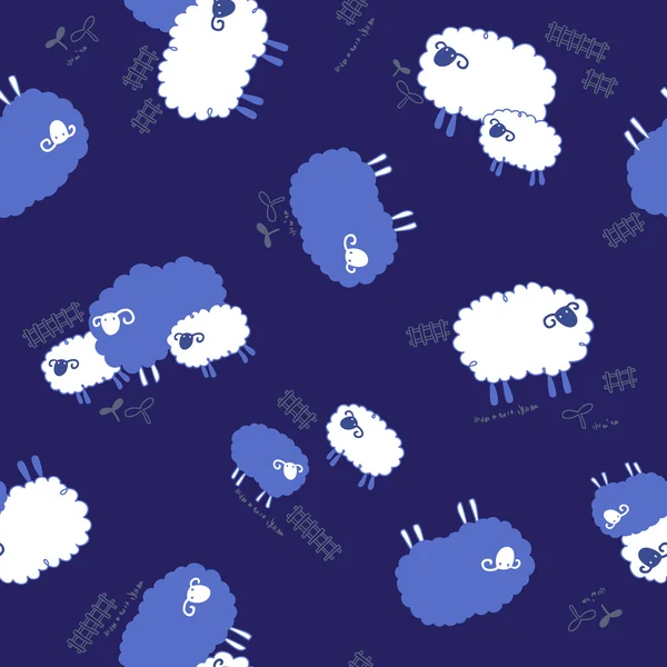 Schapen patroon, — Stockvector