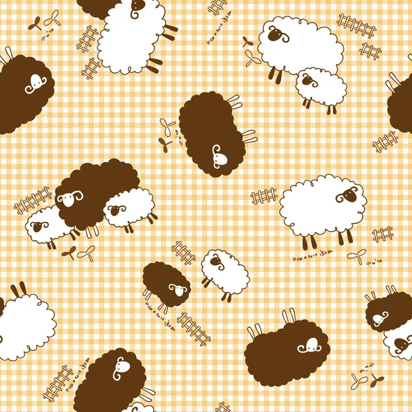Patrón de ovejas , — Vector de stock