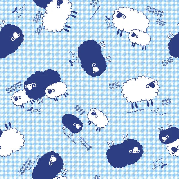 Patrón de ovejas , — Archivo Imágenes Vectoriales