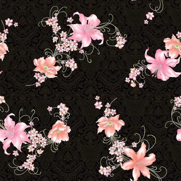 Lily pattern — Stock Photo, Image