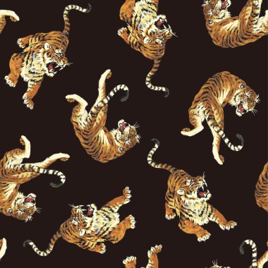 Pattern of tiger clipart