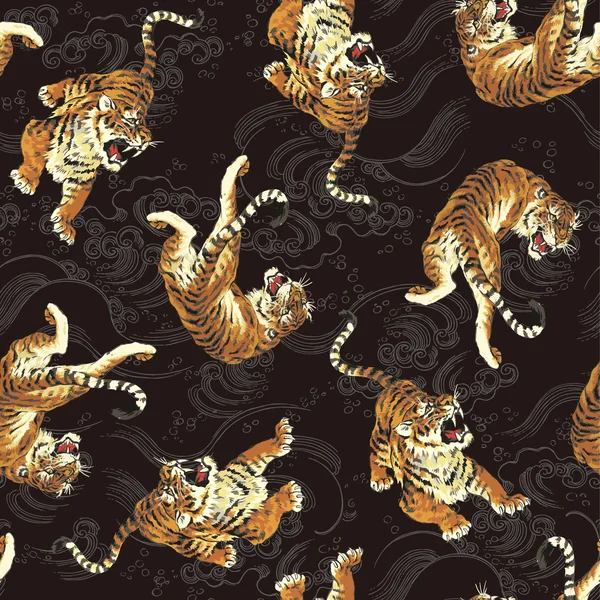 Modèle de tigre — Image vectorielle