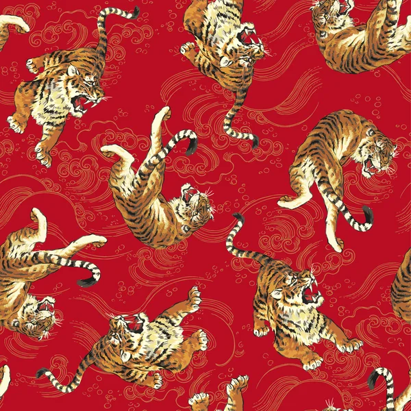 Modèle de tigre — Image vectorielle