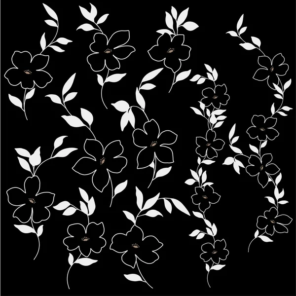 Ilustrace květin — Stockový vektor