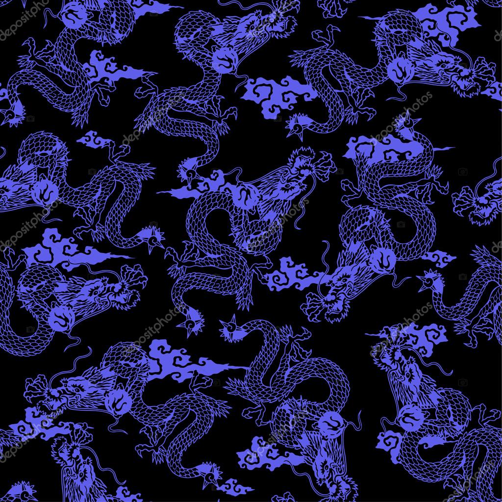 Dragon pattern Stock Vector by ©daicokuebisu 59518567