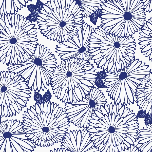 Chrysanthemen-Muster — Stockvektor