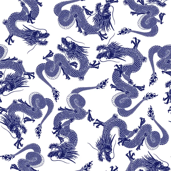 Dragon pattern — Stock Vector