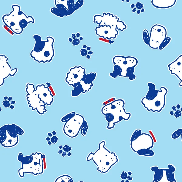 Pattern of dog — Stock Vector
