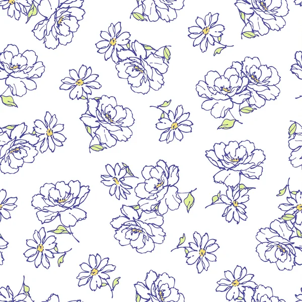 Çiçek pattern — Stok Vektör