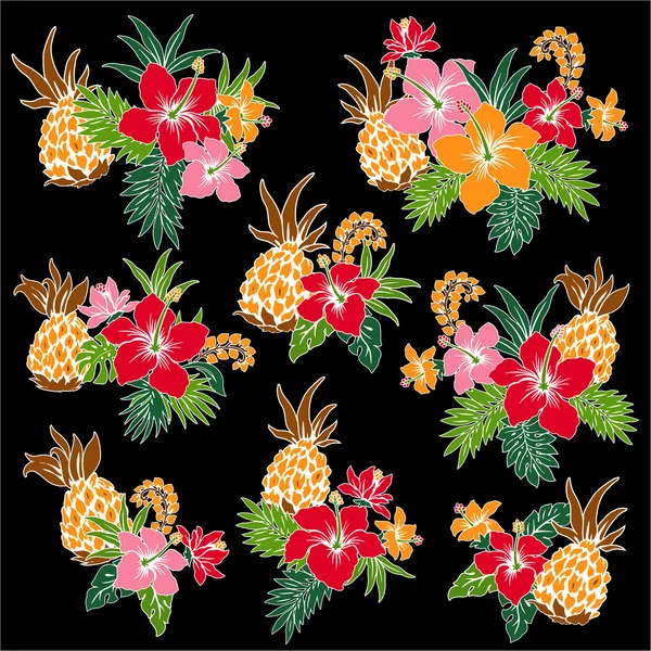 Illustratie van Hibiscus — Stockvector