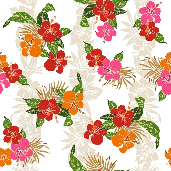 Modèle d'Hibiscus — Image vectorielle