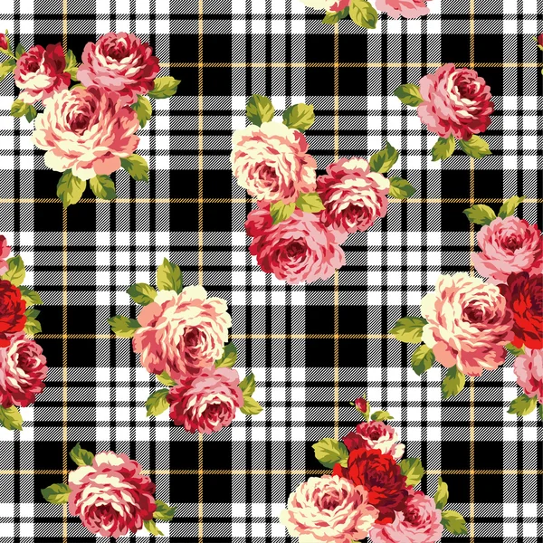 Motif de rose , — Image vectorielle