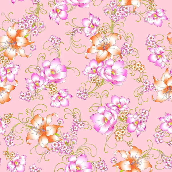 Lily pattern — Stock Photo, Image