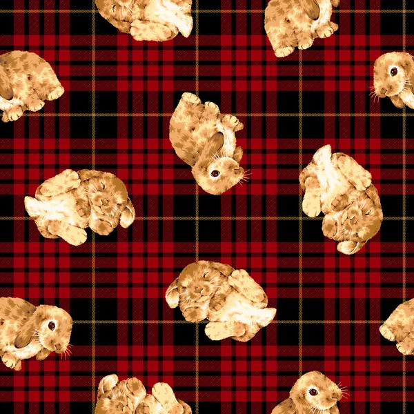 Rabbit pattern — Stock Photo, Image