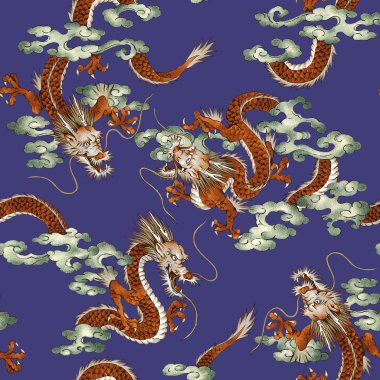 Japon ejderha deseni