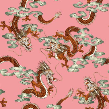 Japon ejderha deseni