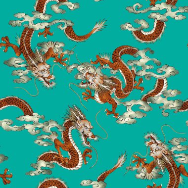 Japon ejderha deseni