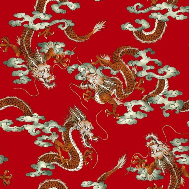 Japon ejderha deseni