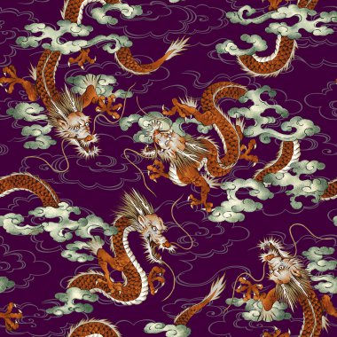 Japon ejderha deseni