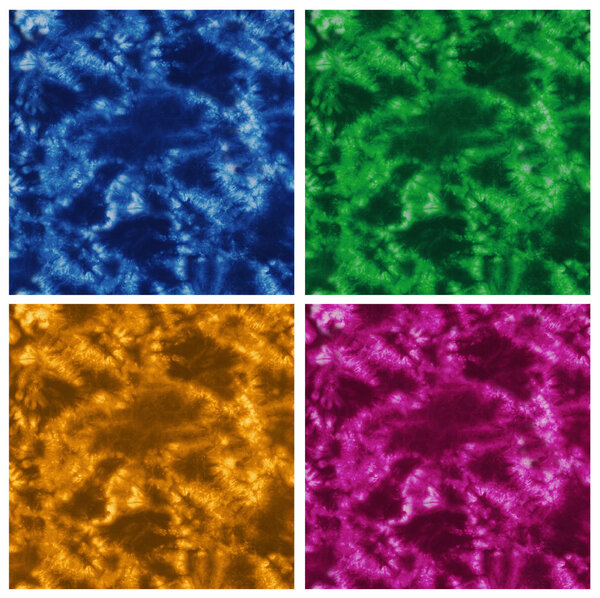 Tie-dyed dyeing pattern