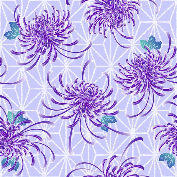 Modèle de chrysanthème — Image vectorielle