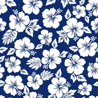 Hibiscus çiçek deseni