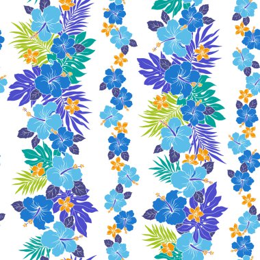 Hibiscus çiçek deseni