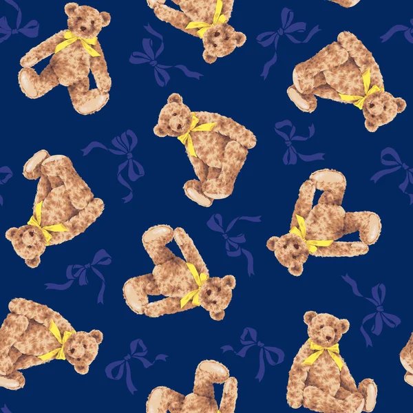 Bear illustration pattern — Stock Photo, Image