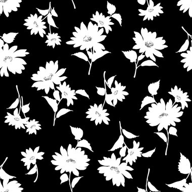 Çiçek illüstrasyon deseni