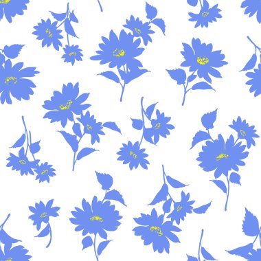 Çiçek illüstrasyon deseni