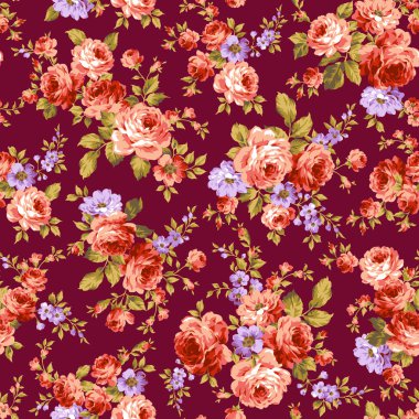 gül çiçek deseni,