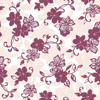 Çiçek illüstrasyon deseni