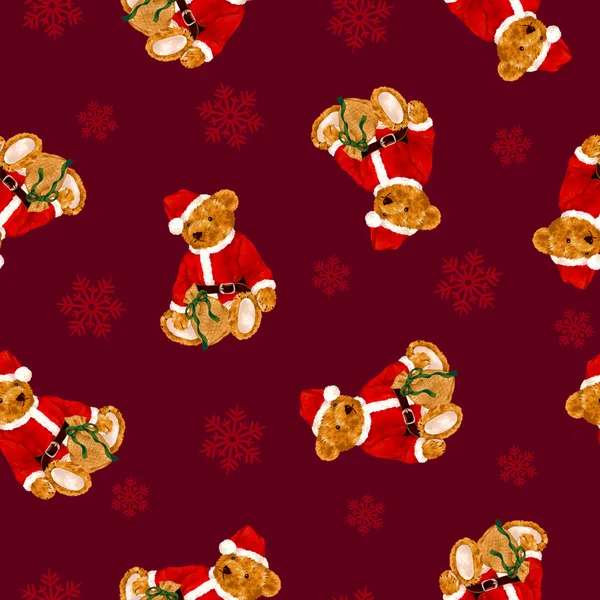 Bear illustration pattern