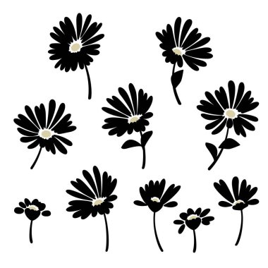 Tekstil tasarımı için soyut çiçek materyali ideal,