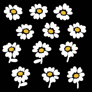 Tekstil tasarımı için soyut çiçek materyali ideal,