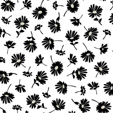 Soyut çiçek deseni tekstil tasarımı için mükemmel.,