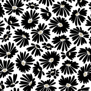 Soyut çiçek deseni tekstil tasarımı için mükemmel.,