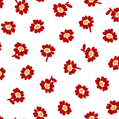 Soyut çiçek deseni tekstil tasarımı için mükemmel.,