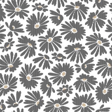 Soyut çiçek deseni tekstil tasarımı için mükemmel.,