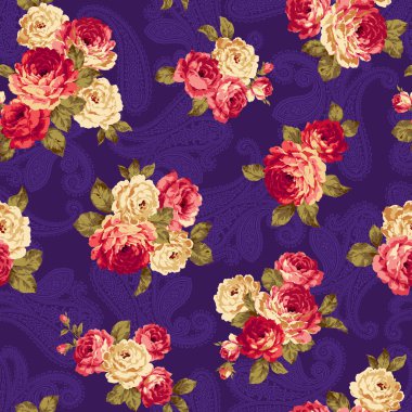 gül çiçek deseni,